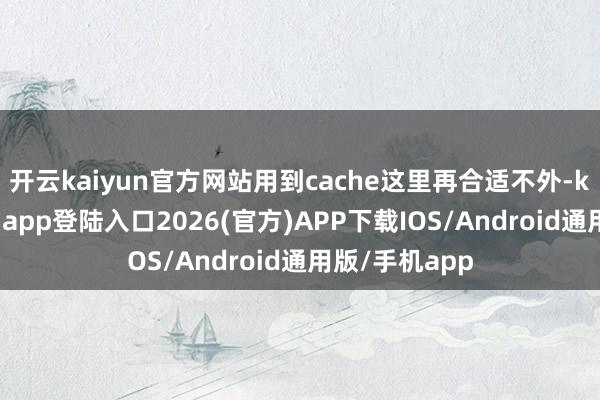 开云kaiyun官方网站用到cache这里再合适不外-kai云体育网页app登陆入口2026(官方)APP下载IOS/Android通用版/手机app